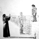 Charcoal on Paper, 42 x 59.4cm., 16.5 x 23 in.