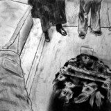 Charcoal on Paper, 42 x 59.4cm., 16.5 x 23 in.